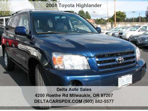 2004 Toyota Highlander V6 4WD 3rd Row Seat NEW Tires Service Record... for sale in Milwaukie, OR