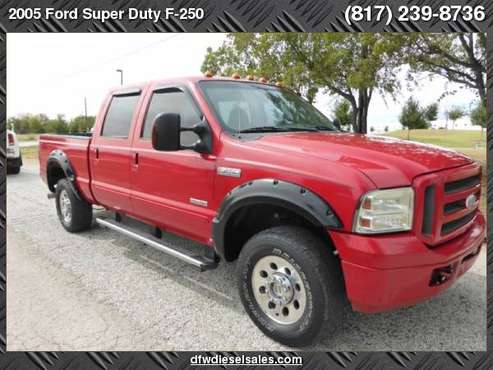 2005 Ford F 250 Crew Cab Lariat 4WD DIESEL LEATHER AFFORDABLE with for sale in Northlake, TX