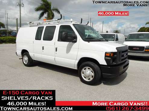 2013 Ford E150 Cargo Van BINS/RACKS Service work Cargo Van, Cargo Vans for sale in West Palm Beach, FL