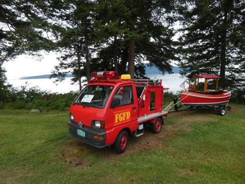Miniature Fire Truck, Boat, and Trailer - cars & trucks - by owner -... for sale in Lummi Island, WA