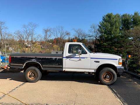 1996 Used Ford F250 Pick Up w/SnowPlow - cars & trucks - by owner -... for sale in Monongahela, PA
