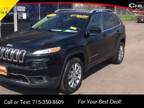 2018 Jeep Cherokee Limited suv Black - - by dealer for sale in Cadott, WI