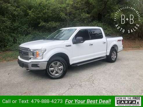 2018 Ford F150 XLT SuperCrew 5.5-ft. Bed 4WD pickup White for sale in Fayetteville, AR