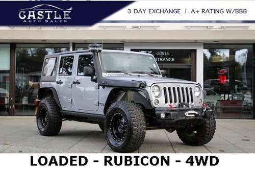 2014 Jeep Wrangler 4x4 4WD Unlimited Rubicon SUV - cars & trucks -... for sale in Lynnwood, OR