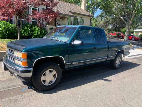 1996 Chevy Silverado Extracab 4 by 4 low miles - - by for sale in Roseville, CA