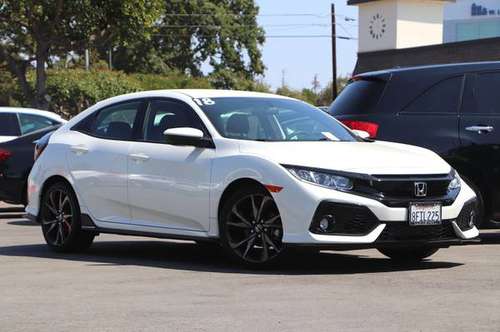 2018 Honda Civic Sport 4D Hatchback 2018 Honda Civic White 1.5L I4... for sale in Redwood City, CA