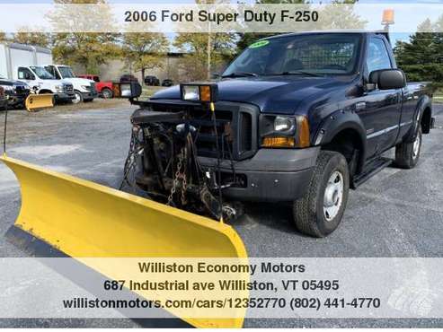 ►►2006 Ford F-250 4WD Diesel with Plow and Hoist/Crane for sale in Williston, VT