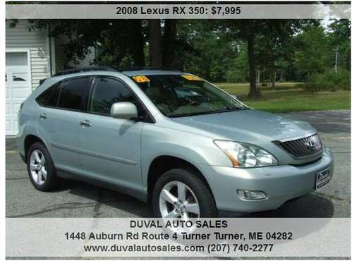 2008 Lexus RX 350 Base AWD 4dr SUV 169371 Miles - cars & trucks - by... for sale in Turner, ME