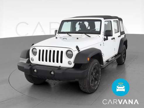 2017 Jeep Wrangler Unlimited Sport SUV 4D suv White - FINANCE ONLINE... for sale in QUINCY, MA