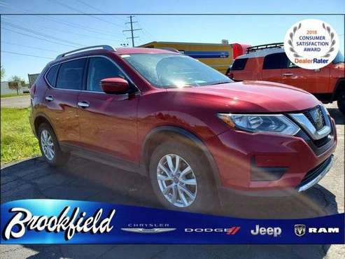 2017 Nissan Rogue SV suv Red Monthly Payment of - - by for sale in Benton Harbor, MI