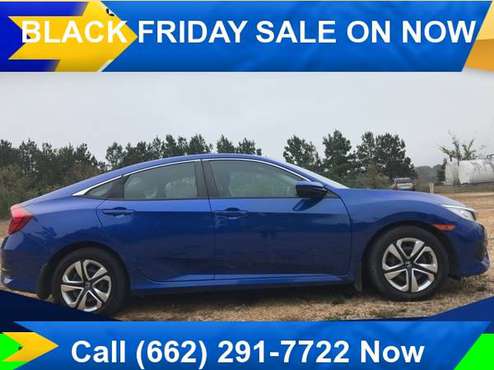 2016 Honda Civic LX fuel efficient 4D Sedan w Backup Camera For Sale... for sale in Ripley, MS