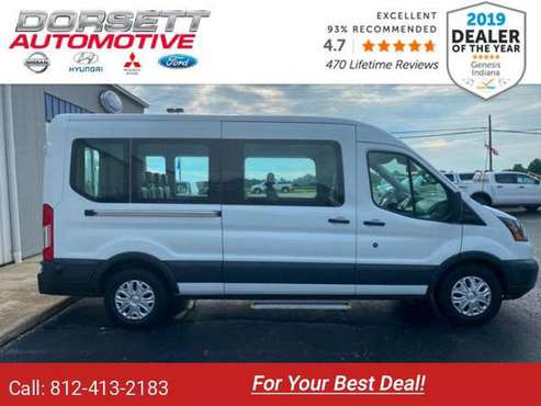 2017 Ford Transit Wagon T-350 Med Roof Slide wagon WHITE - cars &... for sale in Terre Haute, IN