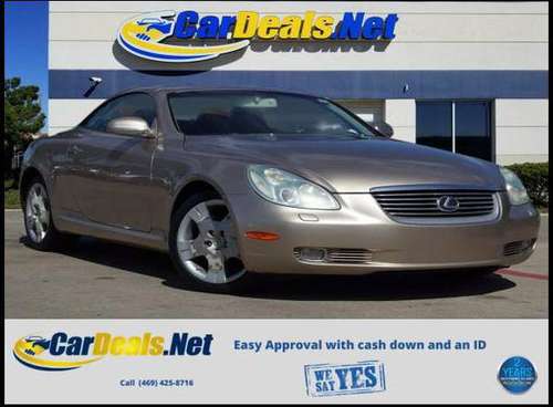 2002 Lexus SC 430 Base - Guaranteed Approval! - (? NO CREDIT CHECK,... for sale in Plano, TX