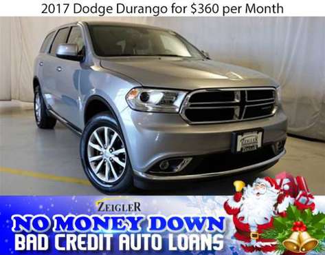 $360/mo 2017 Dodge Durango Bad Credit & No Money Down OK - cars &... for sale in Roselle, IL