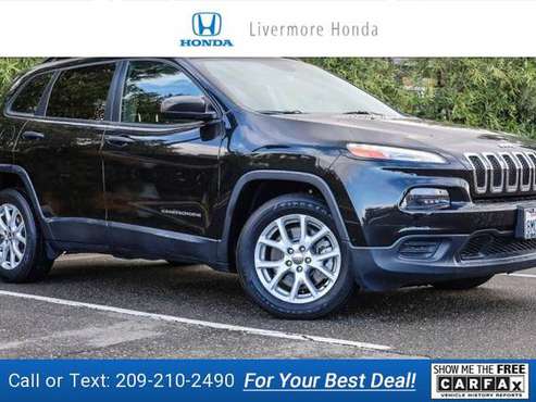 2016 Jeep Cherokee Sport suv Brilliant Black Crystal Pearlcoat -... for sale in Livermore, CA