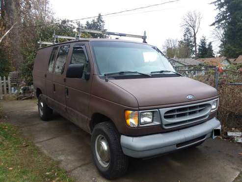 1997 Ford E250 Econoline Camper Van, Cedar Paneling with Wood Stove... for sale in Olympia, WA
