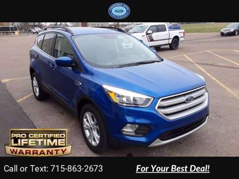 2018 Ford Escape SE suv Blue - - by dealer - vehicle for sale in Thorp, WI