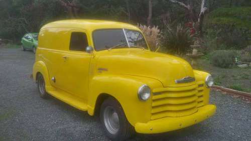 1950 Chevy 3100 panel Van - cars & trucks - by owner - vehicle... for sale in Whitethorn, CA