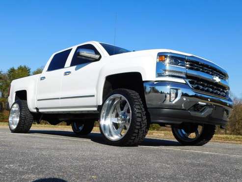 LIFTED 17 CHEVY 1500 LTZ CREW 4X4 24X12 FORCE'S NEW 33'S *94K... for sale in KERNERSVILLE, NC