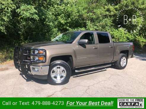2015 Chevy Chevrolet Silverado 1500 LT Crew Cab 4WD pickup Brown for sale in Fayetteville, AR