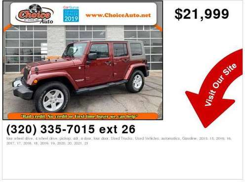 2010 Jeep Wrangler Unlimited Sahara 799 DOWN DELIVER S ! - cars & for sale in ST Cloud, MN