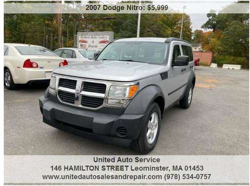 2007 Dodge Nitro HAS ONLY 102K MILES !!! VERY CLEAN INSIDE OUT -... for sale in leominster, MA