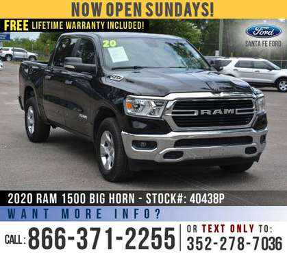 2020 RAM 1500 BIG HORN 4WD Push to Start - Camera - Homelink for sale in Alachua, GA