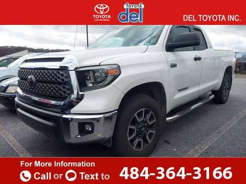 2018 Toyota Tundra 4WD SR5 pickup Super White - cars & trucks - by... for sale in Thorndale, PA