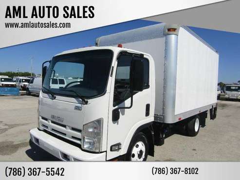 2012 Isuzu NPR-HD 14ft Dry Box Truck Lift Gate Delivery Truck 93K for sale in Opa-Locka, FL
