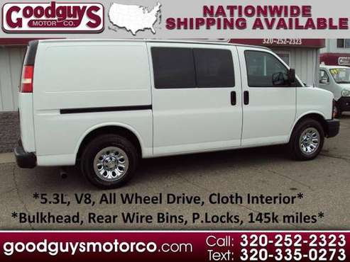 2012 Chevrolet Express Cargo Van AWD 1500 135 - cars & trucks - by... for sale in waite park, OR