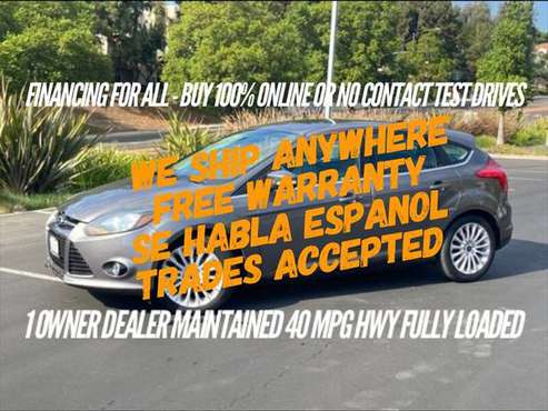 Clean 1 Owner 2012 Ford Focus Titanium Hatchback 40MPG Free Warranty... for sale in Escondido, CA
