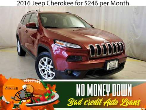 $246/mo 2016 Jeep Cherokee Bad Credit & No Money Down OK - cars &... for sale in Bridgeview, IL