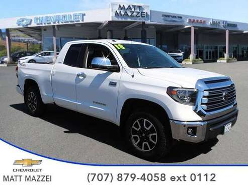 2018 Toyota Tundra truck Limited (Super White) for sale in Lakeport, CA