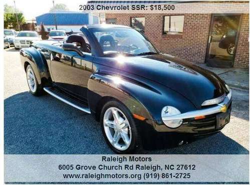 2003 Chevrolet SSR 45, 285 Miles Black - - by dealer for sale in Raleigh, NC