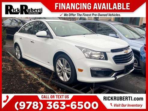 2015 Chevrolet Cruze LTZ FOR ONLY 134/mo! - - by for sale in Fitchburg, MA