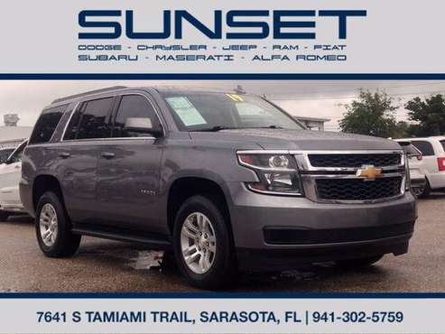 2019 Chevrolet Chevy Tahoe LT Extra Clean CarFax certified! - cars & for sale in Sarasota, FL