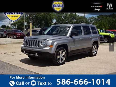 2016 Jeep Patriot High Altitude suv billet silver metallic clearcoat for sale in Roseville, MI