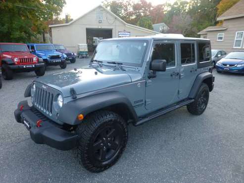 2014 JEEP WRANGLER SPORT UNLIMITED - ONLY 64K MILES - 1-OWNER -... for sale in Millbury, MA