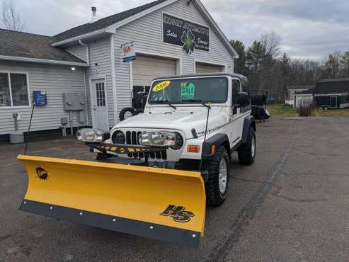 2006 Jeep Wrangler Rubicon with Fisher Plow - cars & trucks - by... for sale in Lebanon, ME
