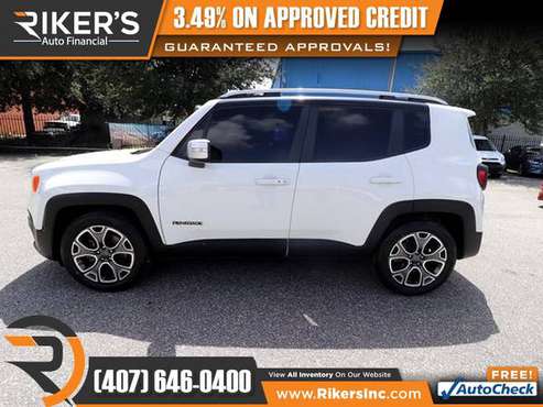 $182/mo - 2016 Jeep Renegade Limited - 100 Approved! - cars & trucks... for sale in Kissimmee, FL