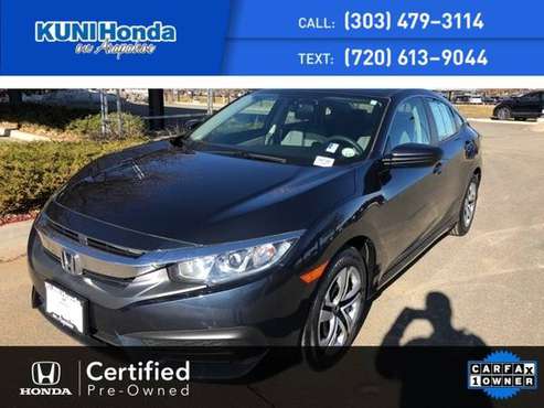 2018 Honda Civic LX - cars & trucks - by dealer - vehicle automotive... for sale in Centennial, CO