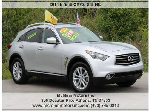 2014 Infiniti QX70 - Regular Service Records! Low Miles! NAV! for sale in Athens, TN