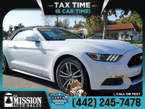 2016 Ford Mustang FOR ONLY 277/mo! - - by dealer for sale in Vista, CA