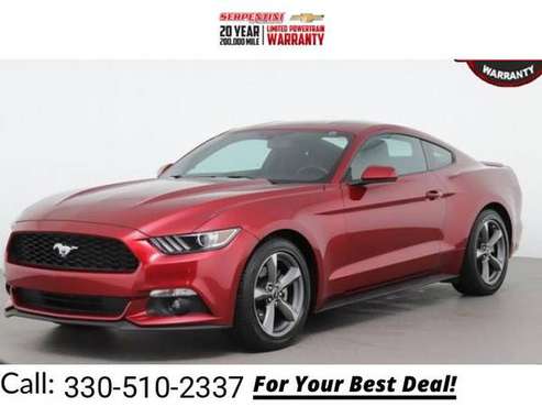 2016 Ford Mustang V6 coupe Red - cars & trucks - by dealer - vehicle... for sale in Tallmadge, OH