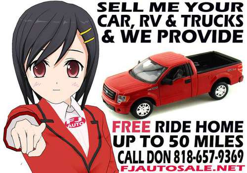 Sell Us Your Car, SUV, Truck, RV, Bikes Etc. & Get a Free Ride Home... for sale in Toluca Lake, CA