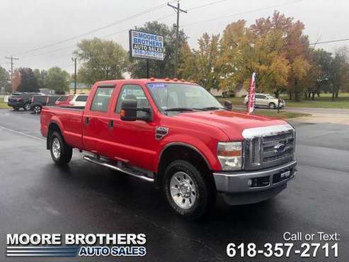 2008 Ford Super Duty F-250 SRW 4WD Crew Cab 172 XLT - cars & trucks... for sale in Pinckneyville, MO