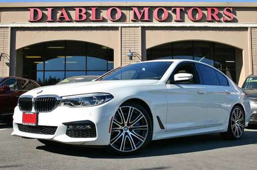 2017 BMW 5-Series 540i, M-Sport, Prem, Nav, DAP Plus, white, 24k... for sale in San Ramon, CA
