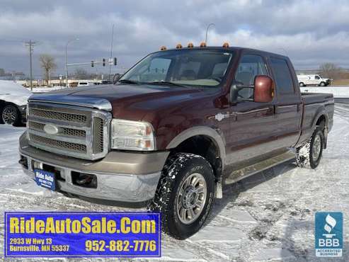 2006 Ford F250 F-250 King Ranch Crew cab 4x4 gas 5 4 V8 leather NICE for sale in Burnsville, MN