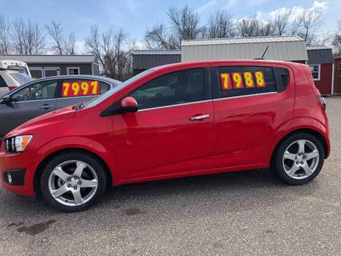 2015 Chevrolet Sonic LTZ Clean and ready to roll with a sporty for sale in Stockholm, MN