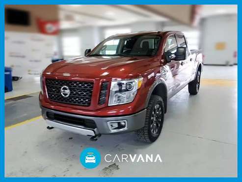 2016 Nissan TITAN XD Crew Cab PRO-4X Pickup 4D 6 1/2 ft pickup Red for sale in NEWARK, NY